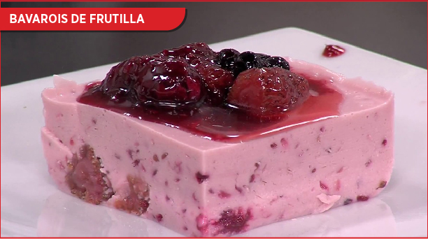 Bavarios de frutilla