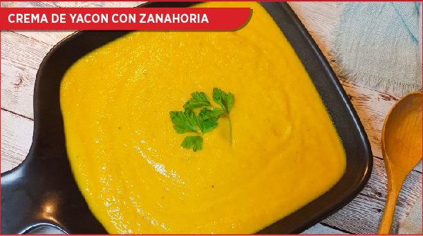 crema de yacon con zanahoria