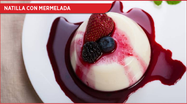 natilla con mermelada