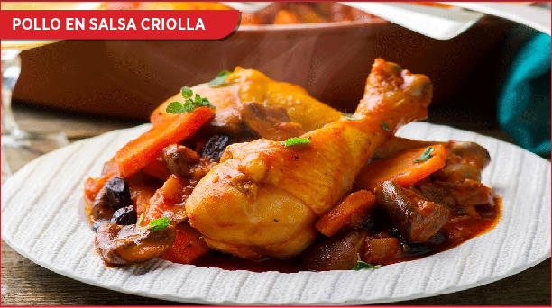pollo en salsa criolla